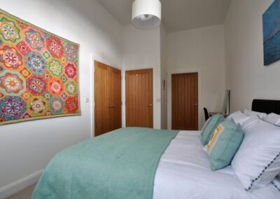 Both bedrooms benefit from fitted storage