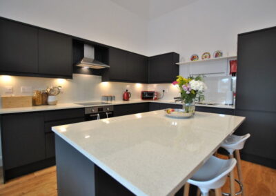 The fully fitted kitchen is high spec
