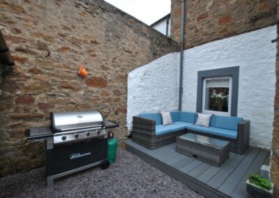 The decking area is the perfect spot for a morning coffee or barbecue