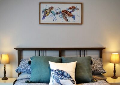 Individually themed rooms are tied together with artwork and soft furnishings