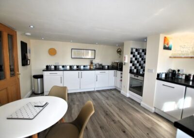 The kitchen is well-equipped for a self-catering stay